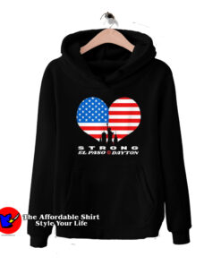 Dayton Strong Heart American Flag Unisex Hoodie