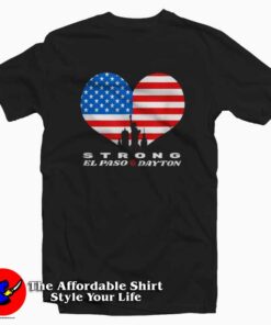 Dayton Strong Heart American Flag Unisex T-shirt