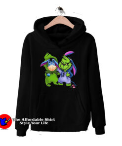 Funny Grinch And Eeyore Winnie The Pooh Hoodie