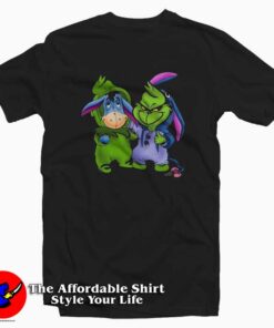 Funny Grinch And Eeyore Winnie The Pooh T-shirt
