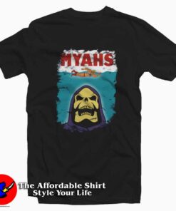 Jaws Funny Parody Skeletor 80's Movie T-shirt