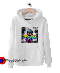 Kissing Romantic Batman and Superman Hoodie