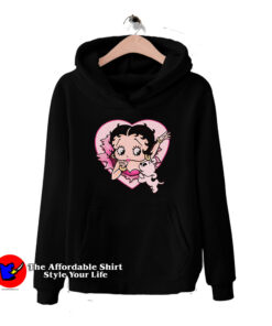 Love Betty Boop And Pudgy Unisex Hoodie