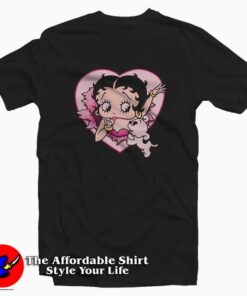 Love Betty Boop And Pudgy Unisex T-shirt