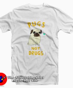 Pugs Not Drugs National Dog Day T-shirt