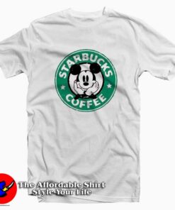 Starbucks Coffee Mickey Mouse Custom T-shirt