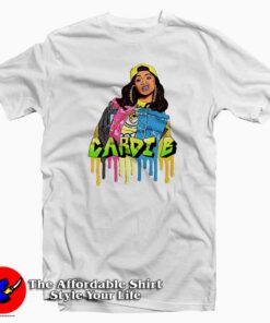 Vintage Cardi B Style 3D Unisex T-shirt