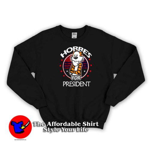 Vintage Hobbes For President Funny Sweater 500x500 Vintage Hobbes For President Funny Sweatshirt On Sale