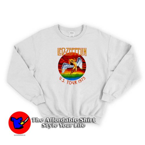 Vintage Led Zeppelin US Tour 1975 Sweater 500x500 Vintage Led Zeppelin US Tour 1975 Sweatshirt On Sale