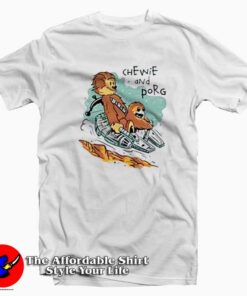 Vintage Retro Chewie And Porg T-shirt