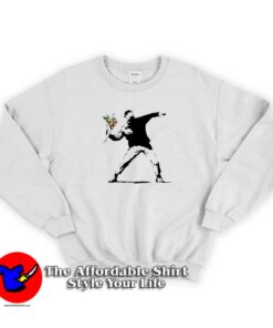Banksy Flower Thrower Hipster Unisex Sweatshirt