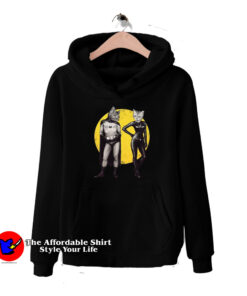 Bat & Cat Human Funny Batman Superhero Hoodie