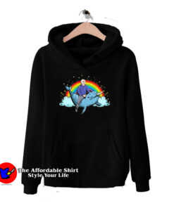 Bernie Sanders Dolphin & Rainbow Funny Hoodie