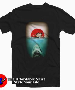 Betty Boop Jaws Movie Funny Parody T-shirt