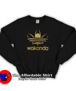 Black Panther Adidas Parody Wakanda Sweatshirt