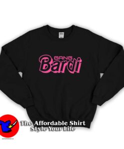 Cardi B Gang Bardi Hip Hop Pink Graphic Sweatshirt