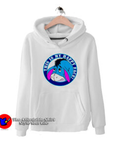 Cute Eeyore Happy Face Disney Inspired Hoodie