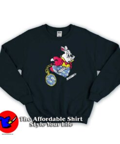 Disney Alice in Wonderland Late White Rabbit Sweatshirt