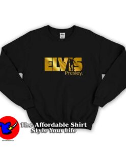 Gold Elvis Presley King Rock Music Sweatshirt