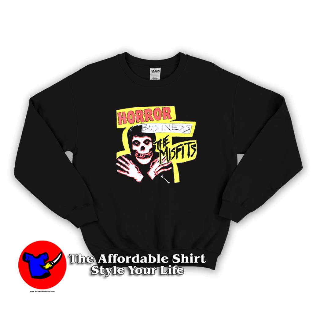 HORROR MISFITS BUSINESS Sweater 510x510 image HORROR MISFITS BUSINESS Sweater 510x510 Vintage Horror Misfits Business Unisex Sweatshirt On Sale