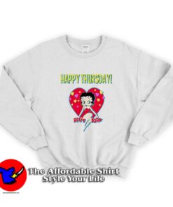 Love Vintage Betty Boop Happy Thursday Sweatshirt