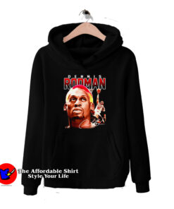 Old Vintage Dennis Rodman Black Album Hoodie