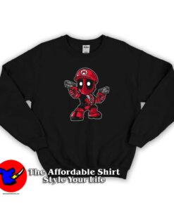 Super Mario as Deadpool Parody Sweatshirt