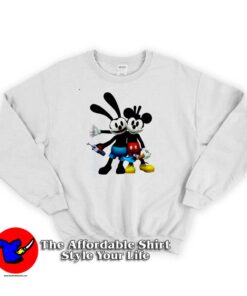 Cute The Lucky Rabbit & Mickey Mouse Sweatshirt