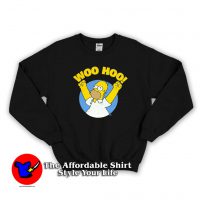 The Simpsons Woo Hoo Distressed Cute Sweatshirt