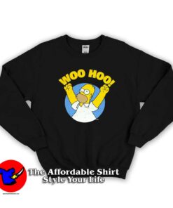 The Simpsons Woo Hoo Distressed Cute Sweatshirt
