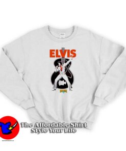 Vintage Elvis Presley Cartoon Logo Sweatshirt