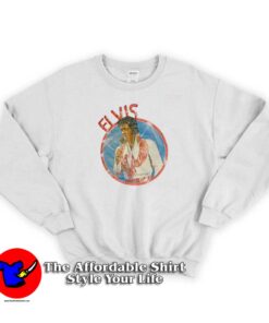 Vintage Retro Elvis Presley Ringer Unisex Sweatshirt