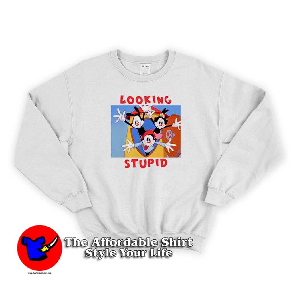 Vintage Looking Stupid Animaniacs Unisex Sweatshirt 510x510 image Vintage Looking Stupid Animaniacs Unisex Sweatshirt 510x510 Vintage Looking Stupid Animaniacs Unisex Sweatshirt On Sale