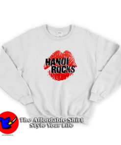 Vintage Red Lip Hanoi Rocks Graphic Sweatshirt