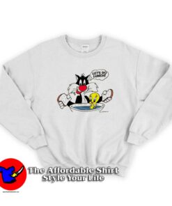 1988 Vintage Looney Tunes Let's Do Lunch Sweatshirt
