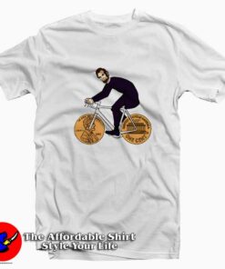 Abraham Lincoln Riding Bike Unisex T-shirt