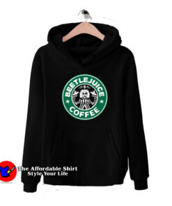 Beetlejuice Starbucks Parody Funny Halloween Hoodie