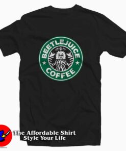 Beetlejuice Starbucks Parody Funny Halloween T-shirt