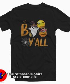 Boo Y All Happy Halloween Funny Tshirt