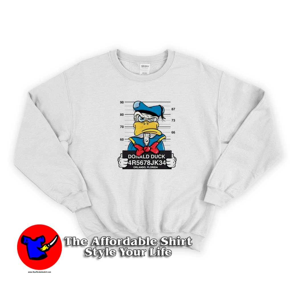 Disney Donald Duck Mugshot Cartoon Sweater 510x510 image Disney Donald Duck Mugshot Cartoon Sweater 510x510 Disney Donald Duck Mugshot Cartoon Sweatshirt On Sale