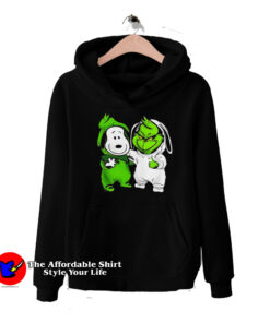Funny Baby Snoopy and baby Grinch Hoodie