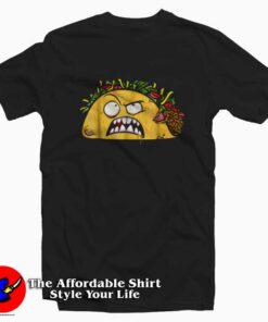 Funny Tacos Zombie Face Scary Halloween T-shirt
