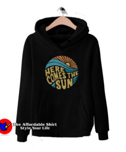 Here Comes the Sun Retro Hippie Unisex Hoodie
