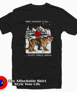 Joe Exotic Tiger King Merry Christmas Tshirt