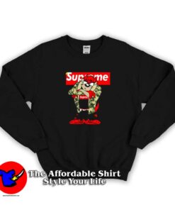 Looney Tunes Taz Supreme Army Jacket Sweatshirt
