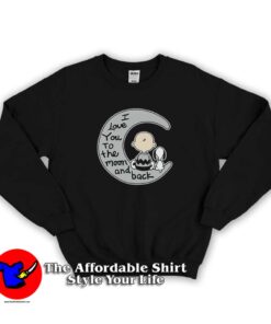 Love You To The Moon Snoopy Cartoon Sweatshirt