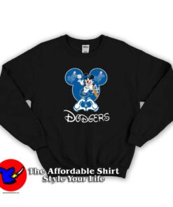 Mickey Mouse Loves Los Angeles Dodgers Sweatshirt