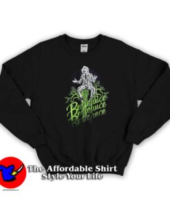 Official Black Beetlejuice Graphic Sweatshirt On Sale