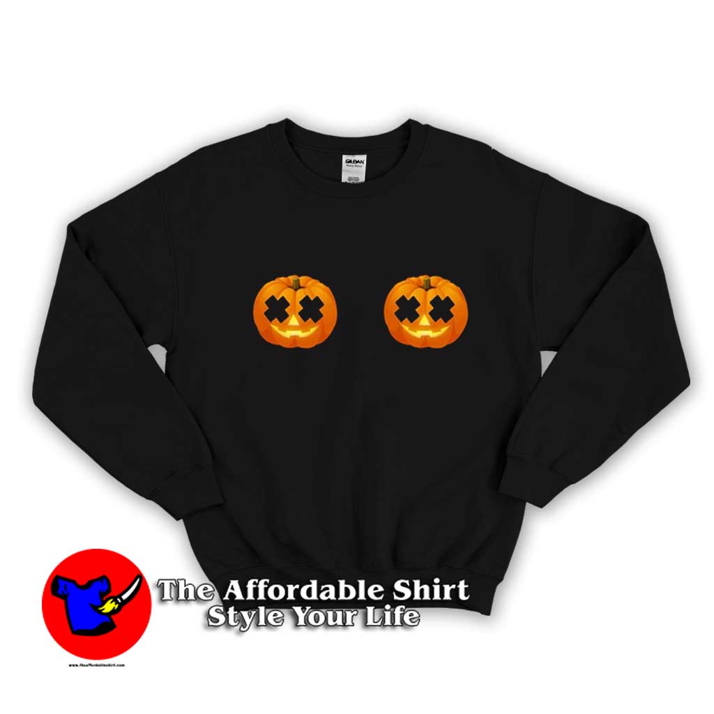 Pumpkin Boobs Funny Halloween Unisex Sweater 510x510 image Pumpkin Boobs Funny Halloween Unisex Sweater 510x510 Pumpkin Boobs Funny Halloween Sweatshirt On Sale
