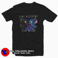 Toothless And Stitch Stay Different Stay Weird Tshirt